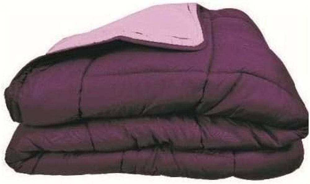 Couette CALGARY Chocolat/Corail 140 Couettes et couettes Naty Shop 200X200X1 Cm