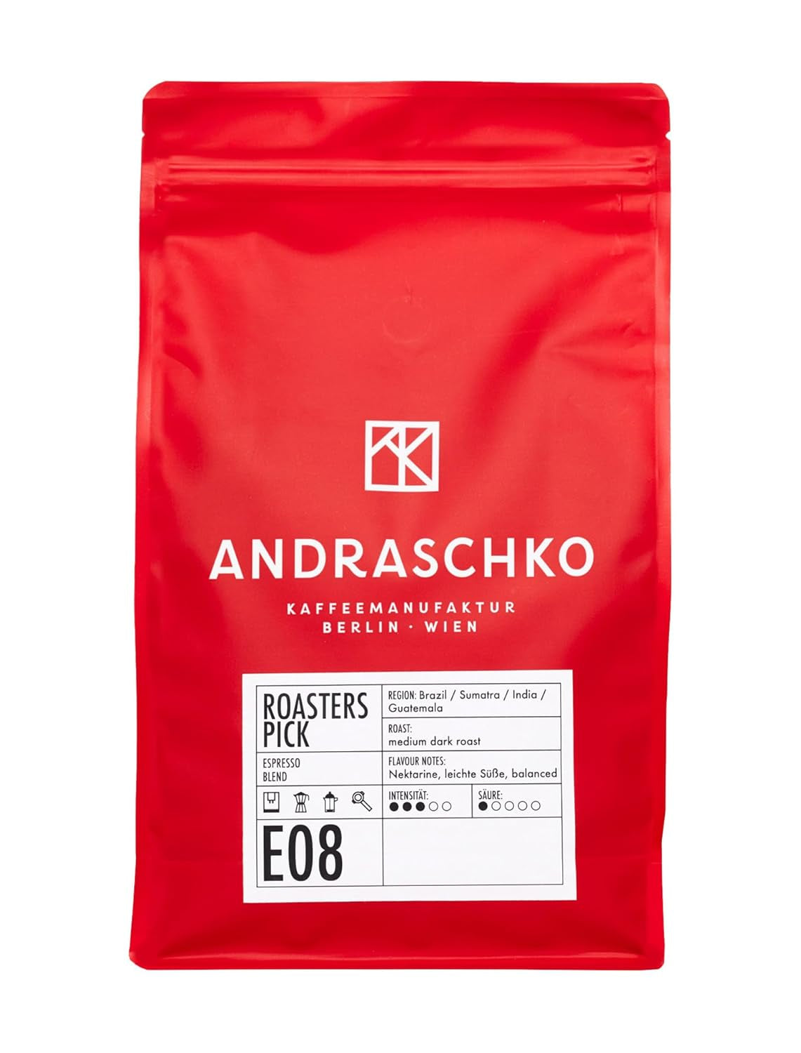 Roasters Pick Espresso Blend - 100% Arabica, ganze Bohne - vielschichtige Röstung - frisch in Berlin geröstet - 500g
