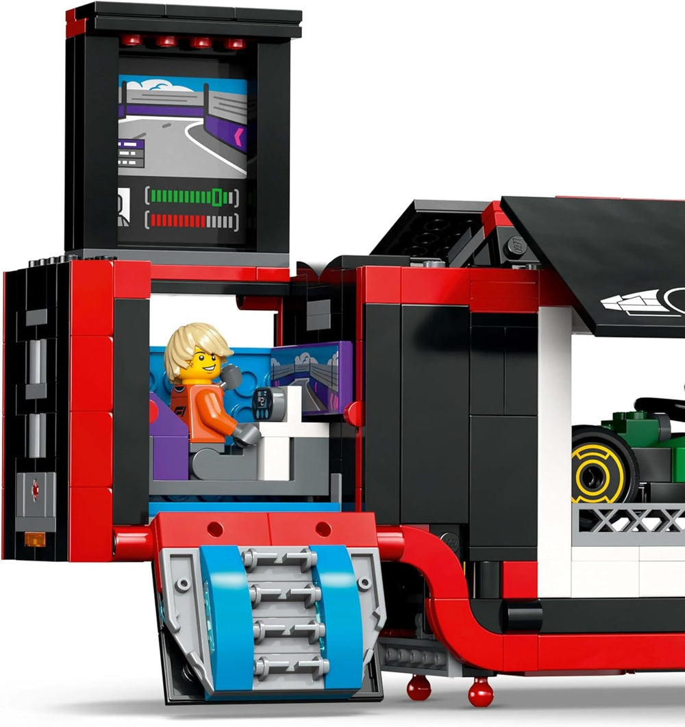 LEGO City F1 Transporter avec voitures de course F1 RB20 et AMR24 - Transporteur de voitures miniatures pour les équipes de Formule 1 Red Bull et Aston Martin - Incl. 5 figurines - Cadeau pour garçons et filles à partir de 8 ans 60445 Jeux de construction Besuche an LEGO-Store