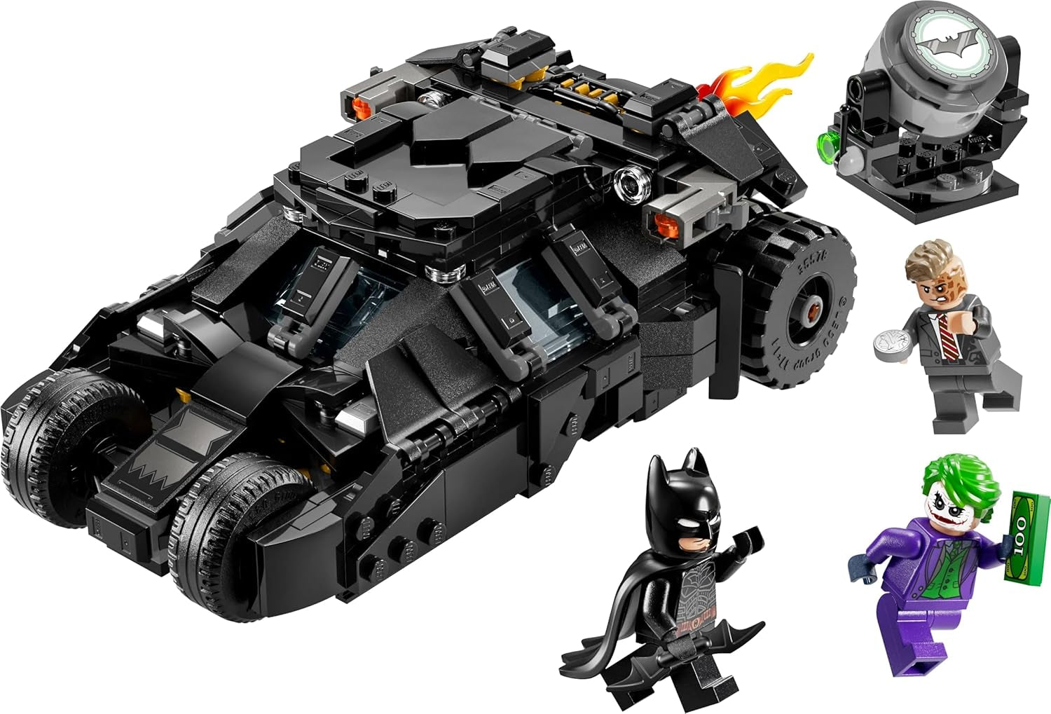 LEGO DC Batman : Batman Tumbler contre. Two-Face & Joker - Jouet de super-héros avec voiture Batmobile - Playset avec figurines - Cadeau pour garçons et filles à partir de 8 ans 76303 Jeux de construction Besuche den LEGO-Store