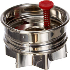 Städter 966322 Moule à biscuits avec éjecteur, Étoile extérieure, Acier inoxydable, Argent/Rouge, 4,8 x 4,8 x 4,8 cm