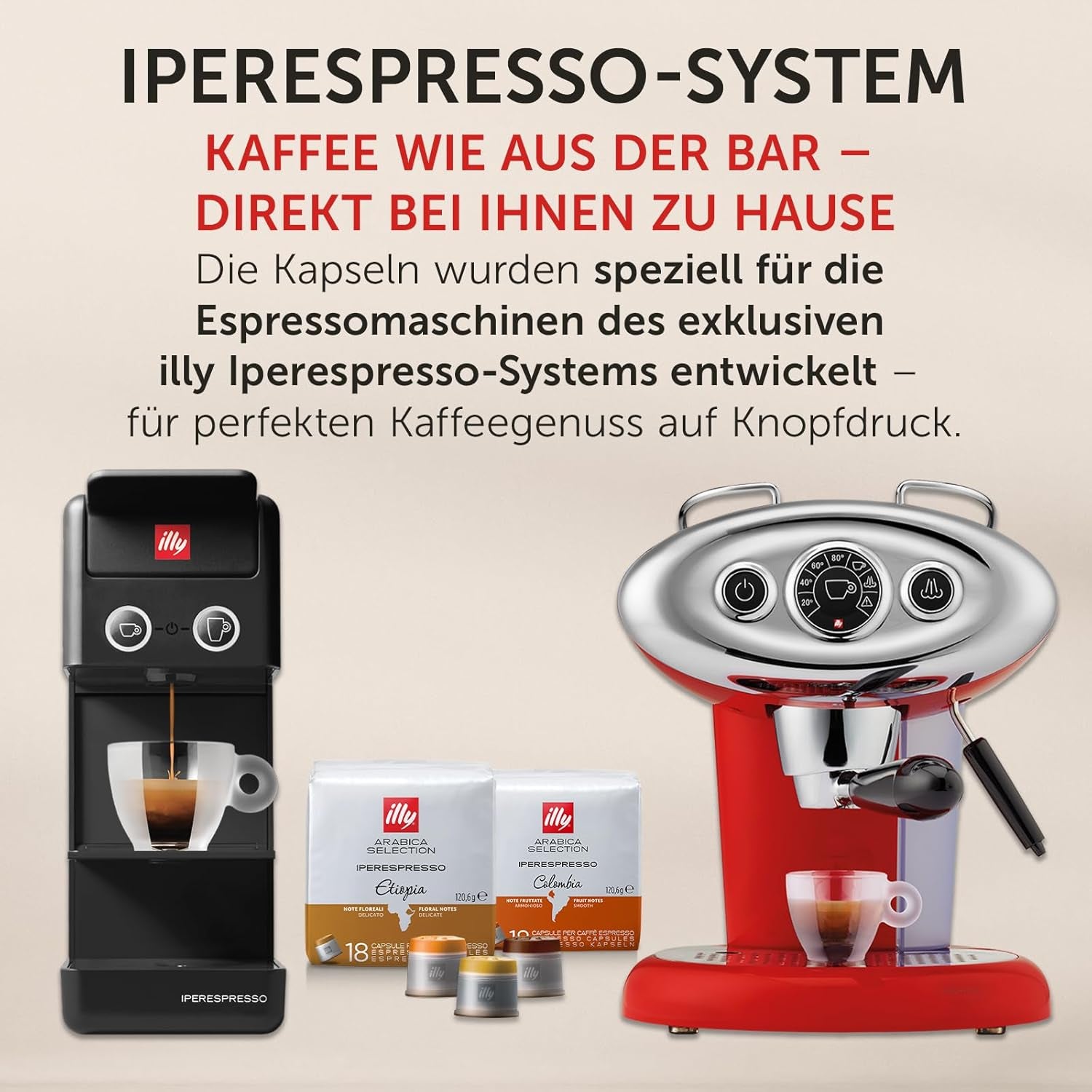 illy, Iperespresso Arabica Selection Kolombien, 100% Arabica mit Fruchtigen Noten von Zitrusfrüchten und Roten Früchten, Gesmack mit Tarter Säure, 6 Packungen à 18 Kapseln (Insgesamt 108 Kapseln)