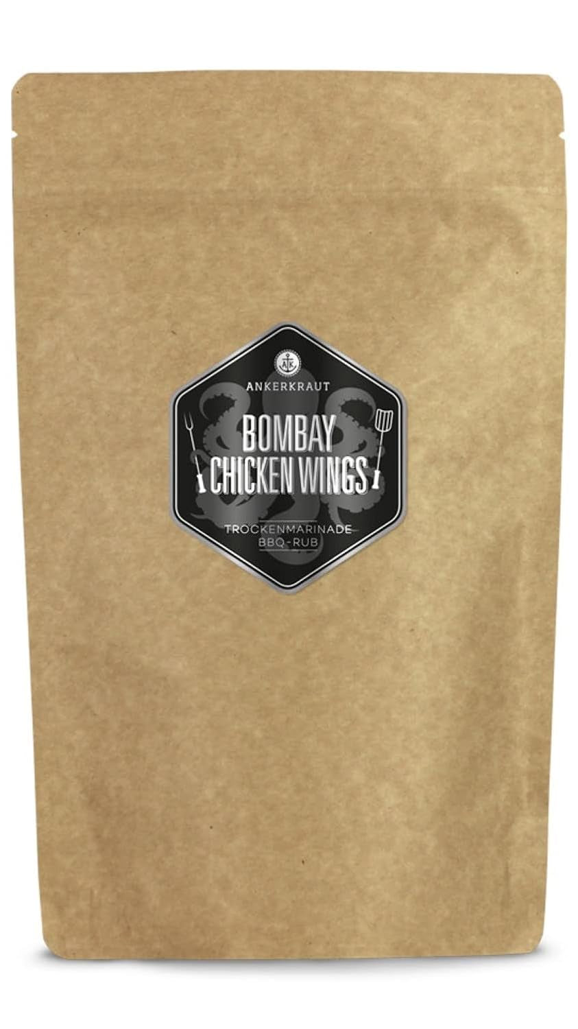 Ankerkraut Bombay Chicken, sauce barbecue indischer pour viandes et ailes de poulet, 230g Streuer