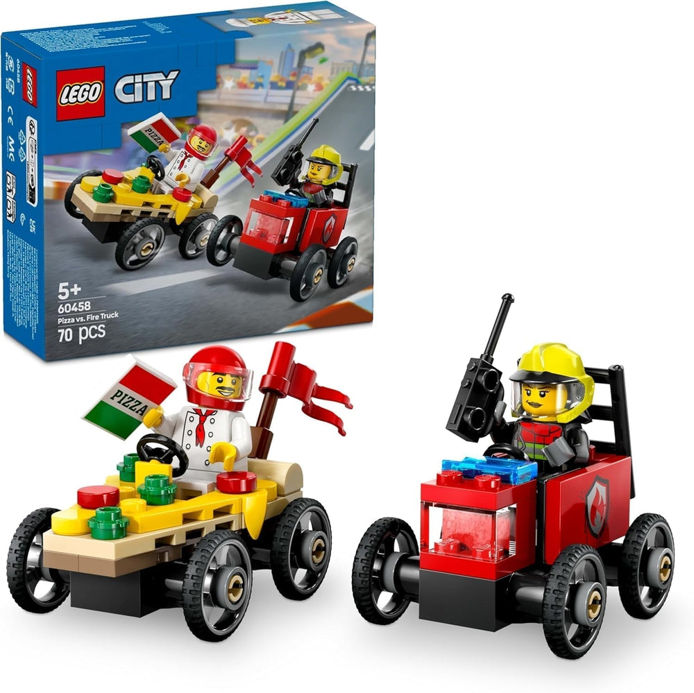 Le fourgon de livraison de pizza LEGO City contre. Camion à pizza - Boîte à savon pour filles et garçons à partir de 5 ans - Jeu de construction avec 2 figurines de conducteur - Cadeau d'anniversaire et de vacances 60458 Jeux de construction Besuche den LEGO-Store Default Title