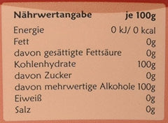 Érythritol, 1Er Pack (1 X 1 Kg) 1000 Grammes Édulcorants Naty Shop