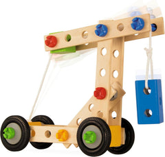 Eichhorn - Constructor Hubschrauber, 5 Verschiedene Modellvarianten, Konstruktionsspielzeug mit 120 Teilen,vielseitiges Holzspielzeug, aus 100% FSC zertifiziertem Buchenholz, ab 4 Jahren