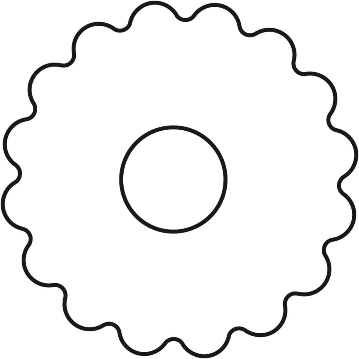 Emporte-pièce Linzer original avec éjecteur, emporte-pièce avec trou de 5 cm, emporte-pièce de Noël, biscuits, biscuits et moule à fondant