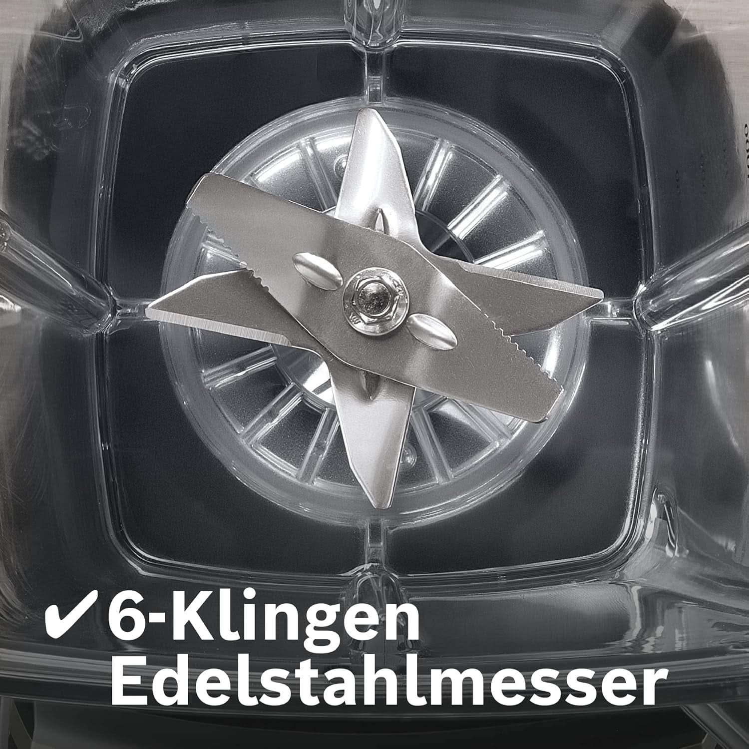 Bosch Batteur sur socle Vitaboost MMBH6P6BDE, 6-Klingen-Edelstahlmesser, 2.5L Tritan-Mixbehälter, Stopfer, 6 Automatikprogramme, Rezeptbuch, Bpa-Frei, Einfache Reinigung, 45 000 U/Min, 1600 W, Schwarz Bucatarie Naty Shop