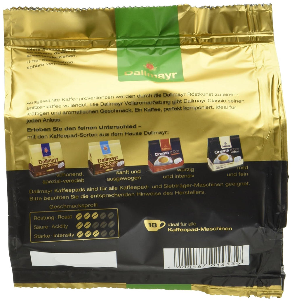 Kaffee Classic Kaffeepads 16 + 2, paquet de 5 (5 x 124 g)