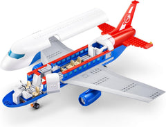 MAX Adventure Spielset Flughafen (793 Teile) Bausteine Spielzeug für Kinder ab 5 Jahren Fahrzeuge Auspacken Entdecken