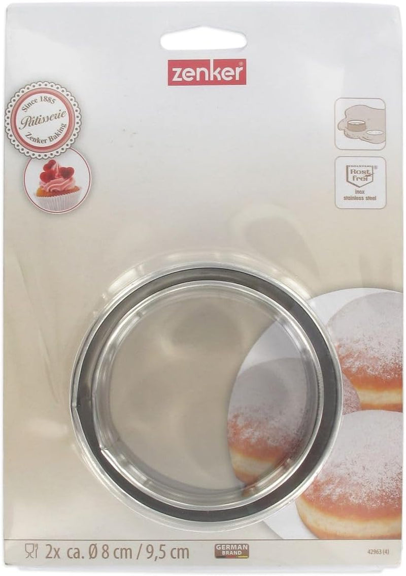 Moules à pâte Fackelmann, lot de 2, métal, multicolore, 8 et 9 cm, hauteur 5 cm