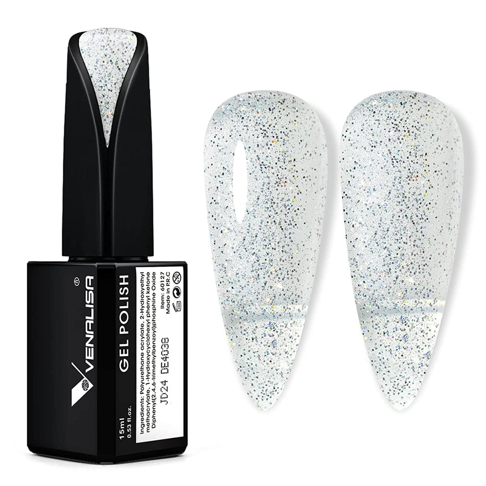 VENALISA Vernis à ongles UV orange corail 15 ml Vernis à ongles gel pour lampe à ongles UV Modèles de vernis à ongles gel orange corail transparent pour la conception des ongles à faire soi-même