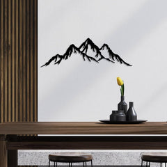 Accessoire mural décoratif élégant en métal noir, 70 x 22 cm | 100% métal (épaisseur 1,5 mm) | Montage mural facile | Parfait pour une décoration moderne Statuettes et sculptures Naty Shop