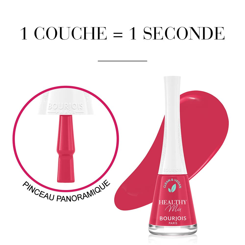 Bourjois - Vernis à Ongles Healthy Mix Clean – 300 GRENAT'DDICTIVE
