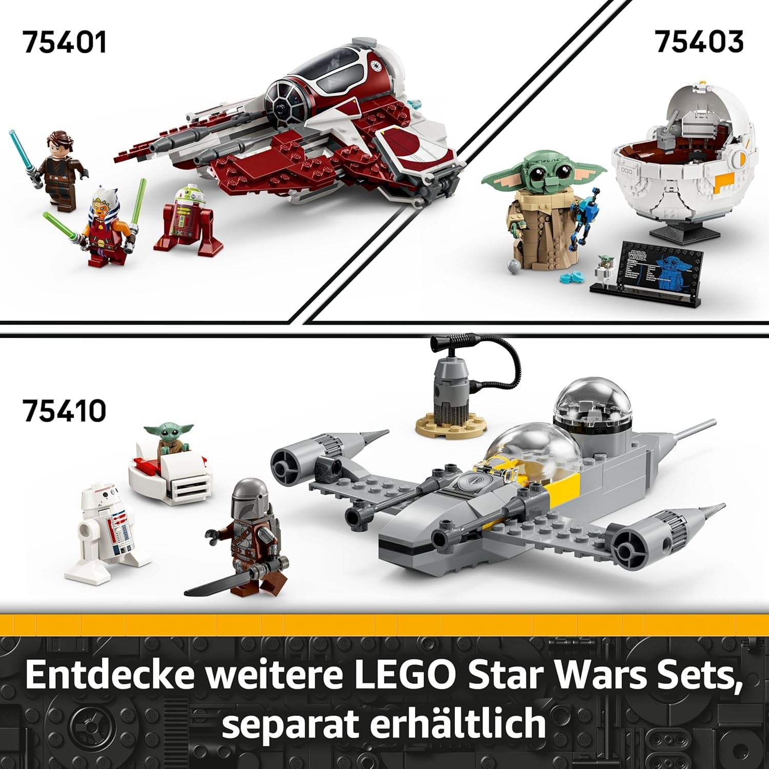 LEGO Star Wars 75402 ARC-170 Starfighter Spielzeug mit 4 Minifiguren inkl. Klon-Piloten und R4-P44 Droide, Sammlerstück, Geschenk für Fans von Die Rache der Sith und Jungen und Mädchen ab 9 Jahren