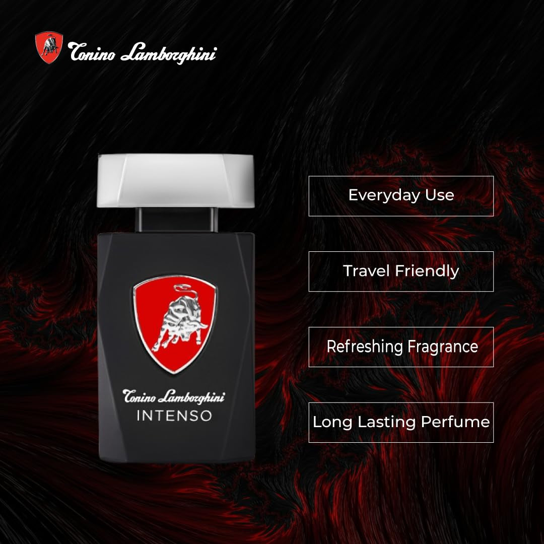 Tonino Lamborghini Intenso pour hommes 4,2 oz EDT Spray Naty Shop Produits démêlants pour cheveux