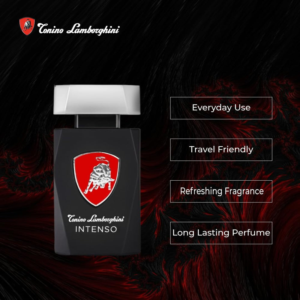Tonino Lamborghini Intenso pour hommes 4,2 oz EDT Spray Naty Shop Produits démêlants pour cheveux