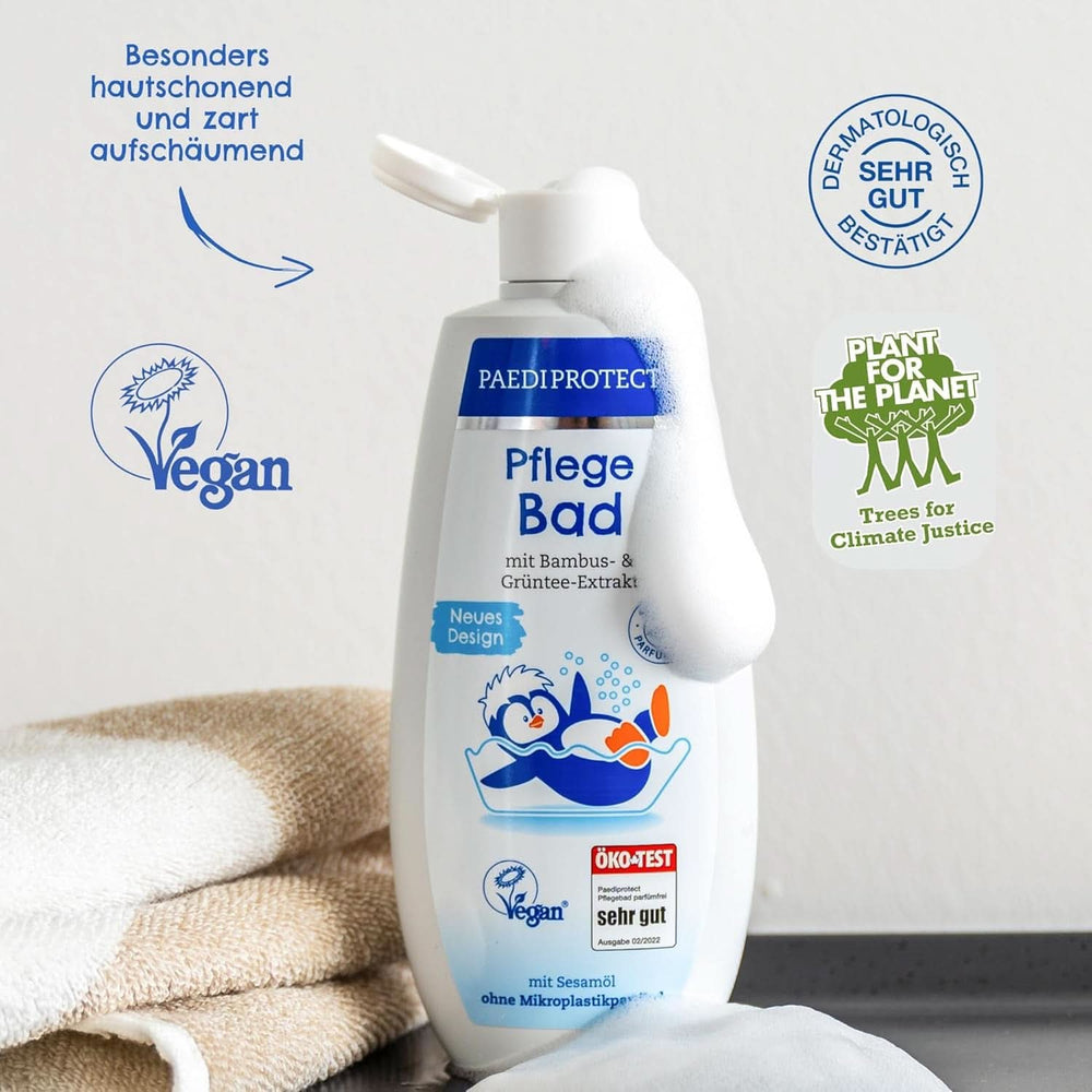 PAEDIPROTECT Additif salle de bain 250 ml, sans parfum ni microplastiques Mère et Enfant Naty Shop