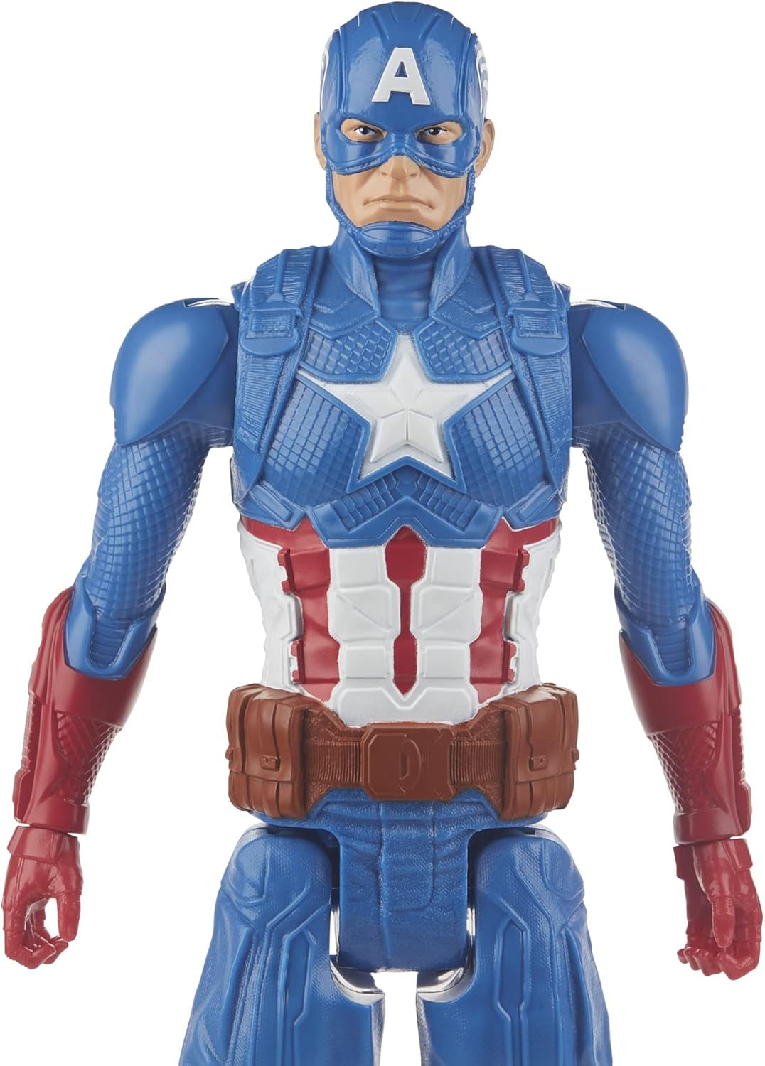 Marvel Avengers Titan Hero Series Blast Gear Figurine d'action Captain America 30 cm Grand jouet pour 4 ans et plus Figurines d'action bleues Naty Shop