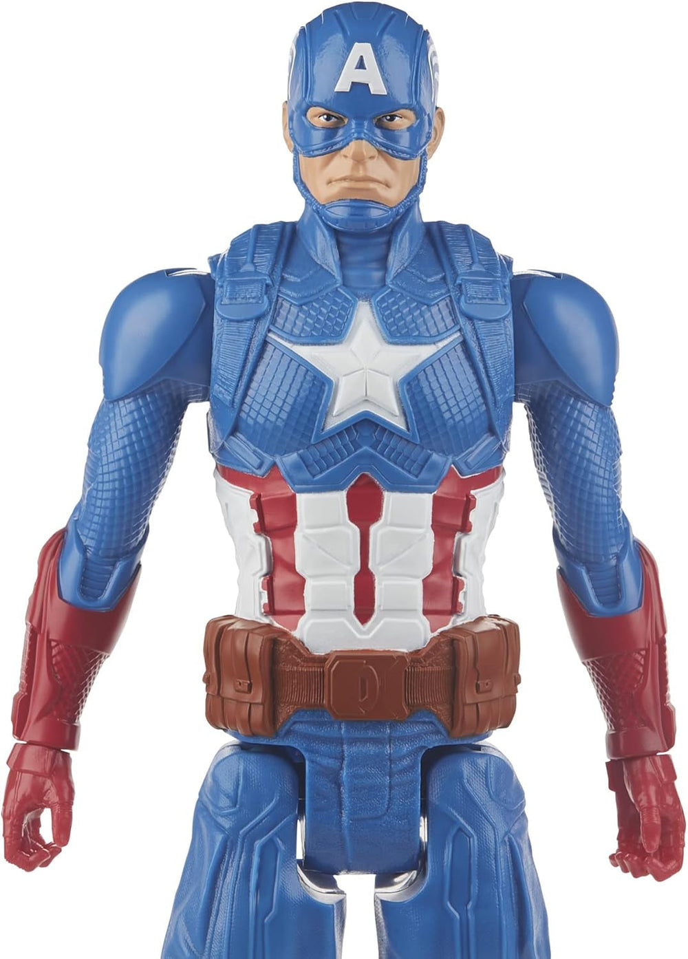 Marvel Avengers Titan Hero Series Blast Gear Figurine d'action Captain America 30 cm Grand jouet pour 4 ans et plus Figurines d'action bleues Naty Shop