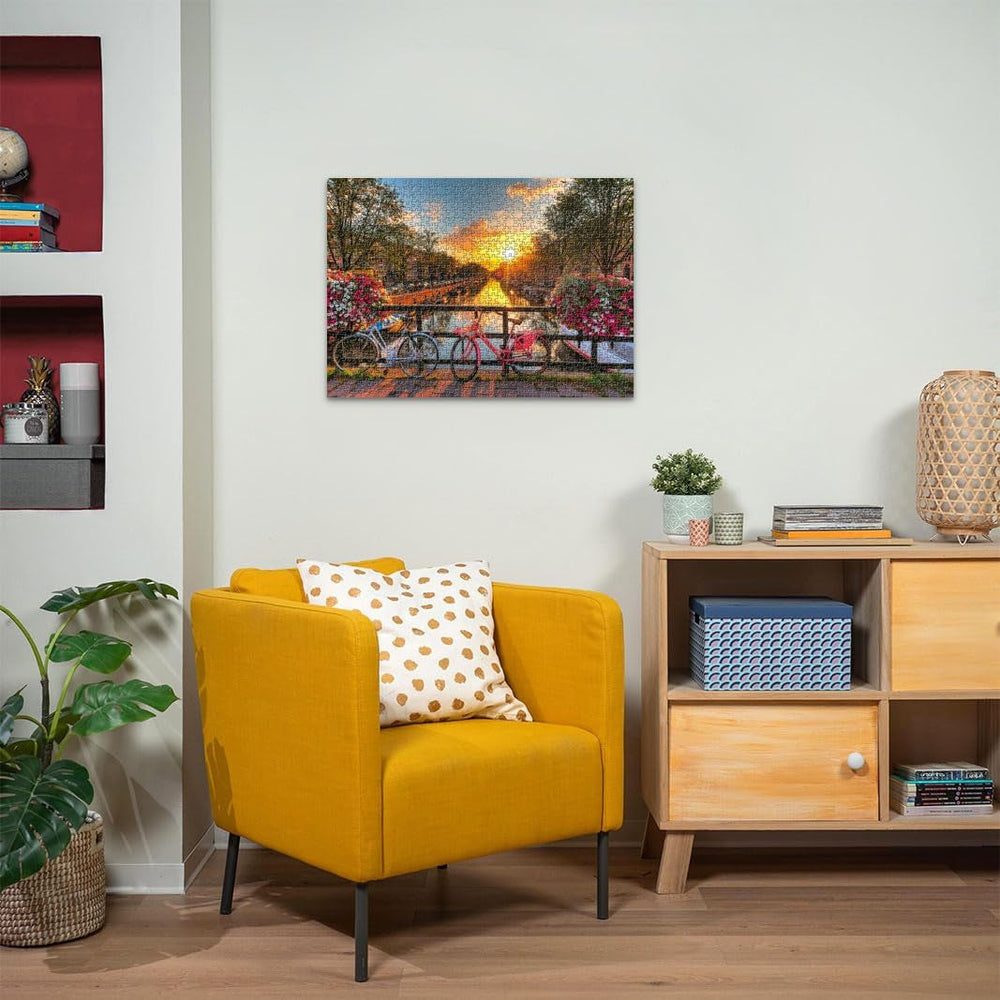 Ravensburger Puzzle 12000662 1000 pièces Vélos à Amsterdam - Puzzle coloré pour adultes et enfants dans la qualité Ravensburger éprouvée Puzzle Naty Shop