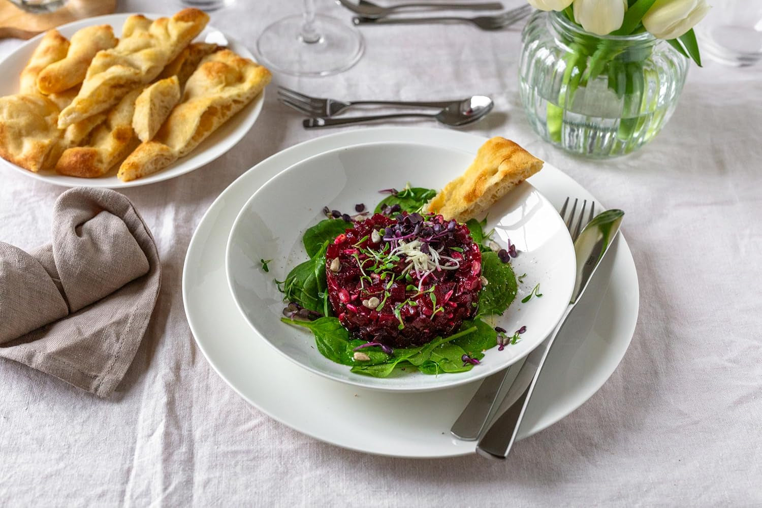 MÄSER 934106 Série Belmira, Service de table classique pour 6 personnes, Service de table 12 pièces Services de table Naty Shop