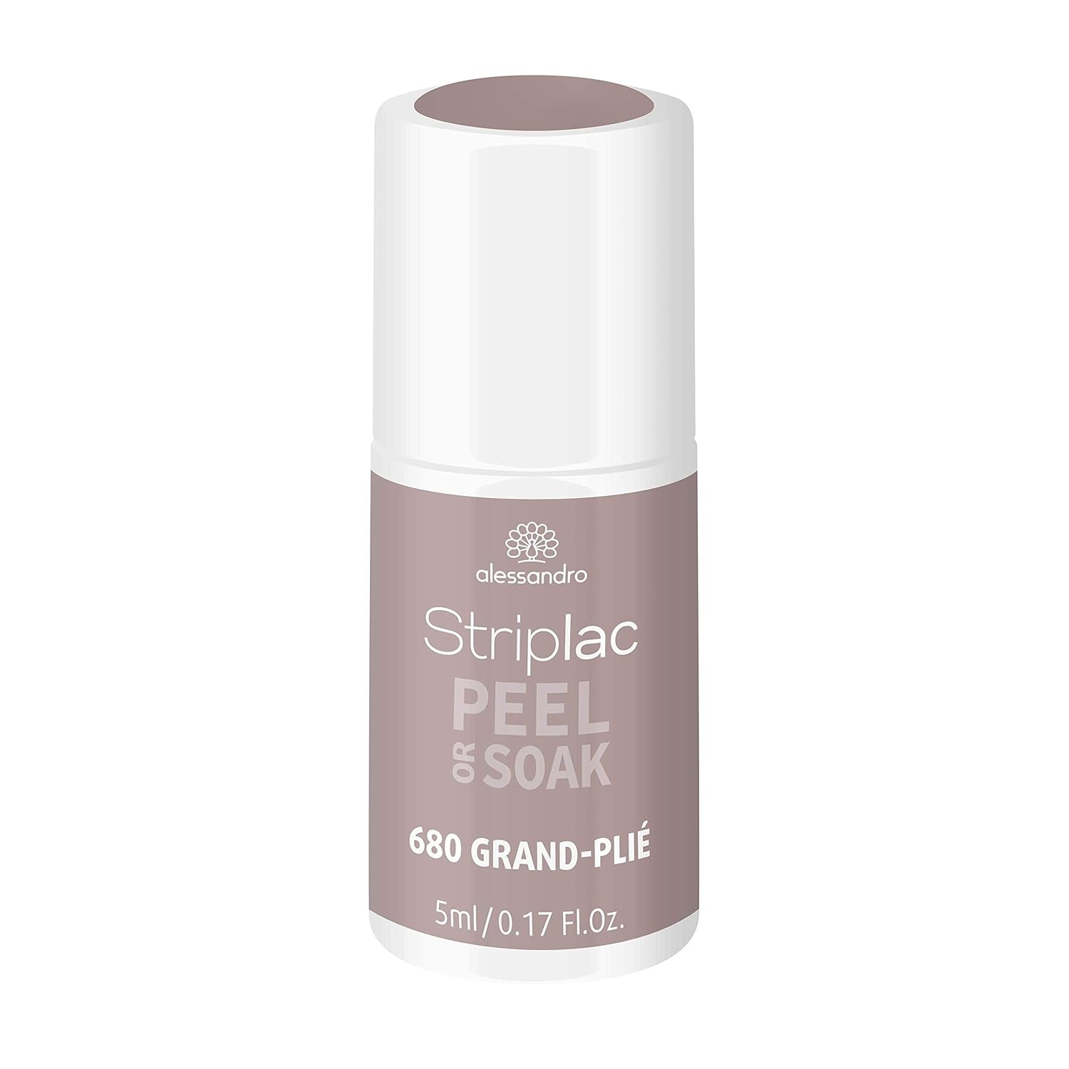 alessandro Striplac UV-Nagellack Flat White – Facile et facile à utiliser – Application facile grâce à la technologie Peel-Off – Vegan et sans alcool – 8 ml