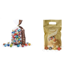 Mélange de chocolat LINDOR | 1371g | Env. 109 boules : Mélange classique pour boules de chocolat au lait et LINDOR | Env. 80 boules de chocolat (lait, blanc, noir 60%, noisette) | Emballage en vrac, 1 kg
