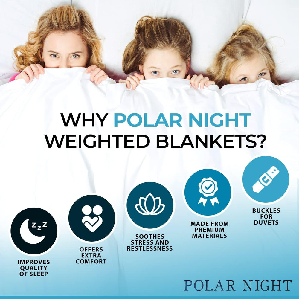 Couverture lestée pour adultes 150 X 200 Cm, 7Kg - Couverture lestée pour sommeil profond, couverture lourde, couverture thérapeutique en 100% coton, couverture relaxante Oeko-Tex® 100 Couette Standard Lits et Couvertures Nuit Polaire
