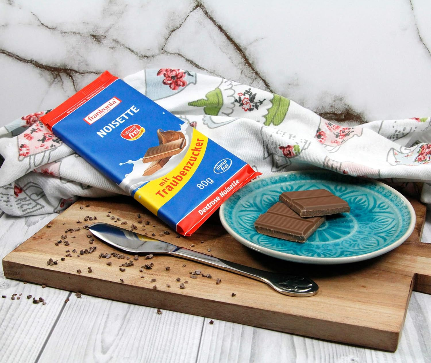 Frankonia Noisette au chocolat et dextrose, sans lactose et sans gluten, 80 grammes