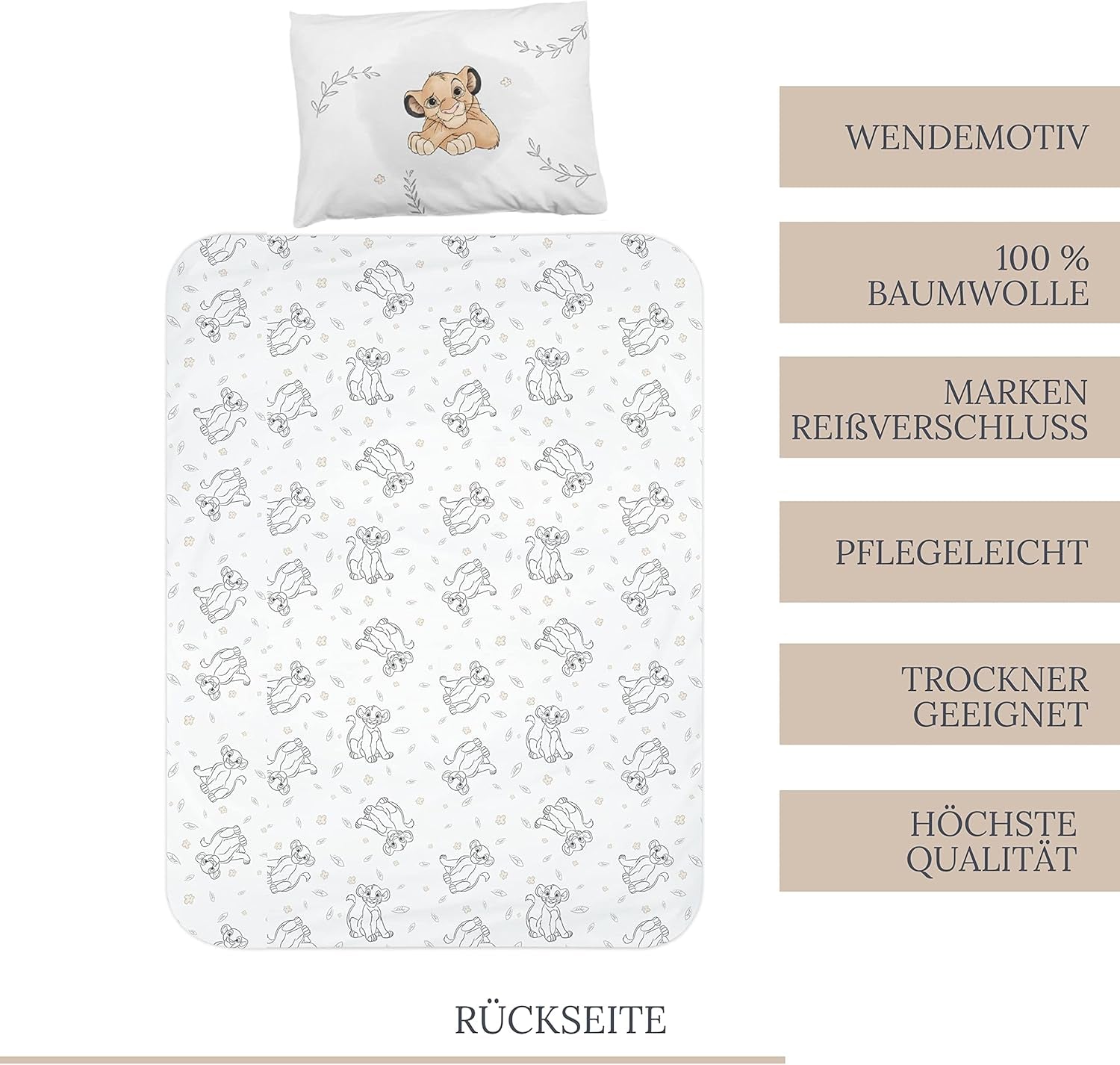 Literie enfant, Simba, Le Roi Lion Literie - enfants Naty Shop