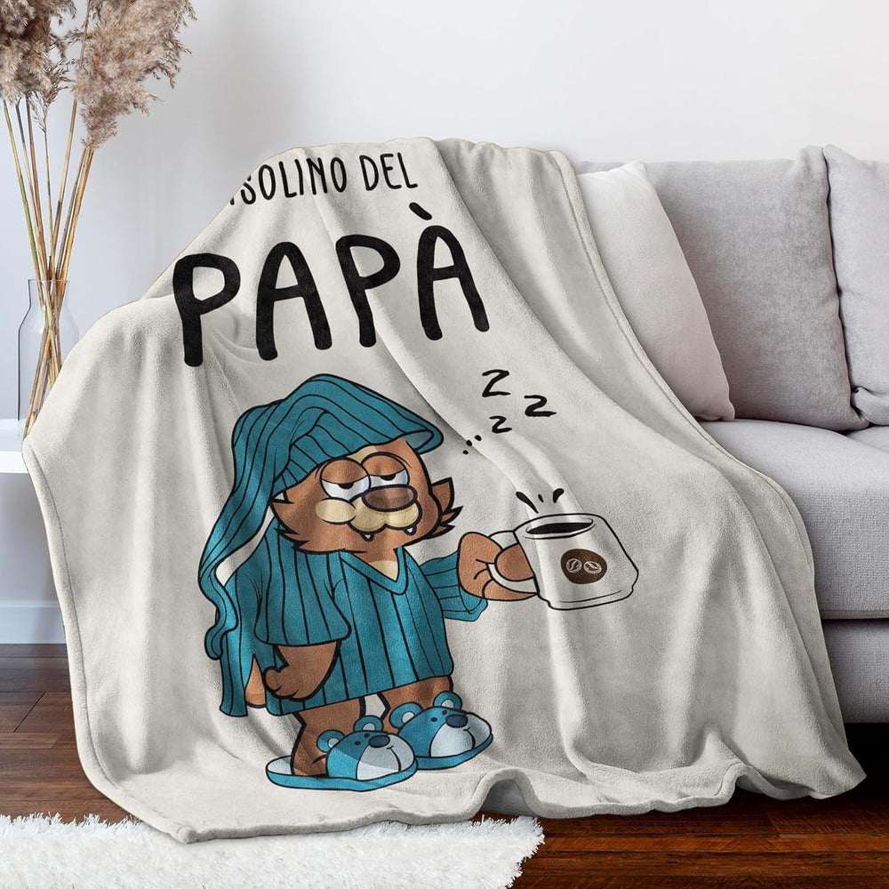 Musaecoin cadeau papa, cadeau d'anniversaire papa, idées cadeaux pour papa, cadeaux pour papa, couverture en flanelle de 50 à 60 pouces, cadeau de Noël pour papa, cadeau de fête des pères Lits et couvertures musaecoin