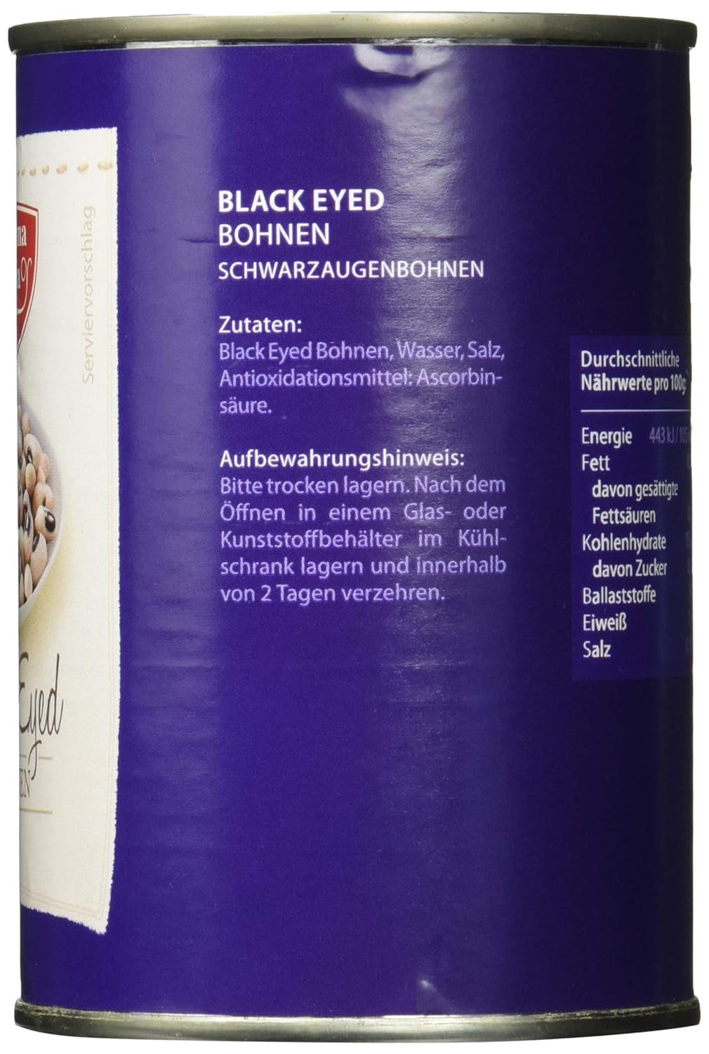 Haricots aux yeux noirs, paquet de 12 (12 x 425 ml)