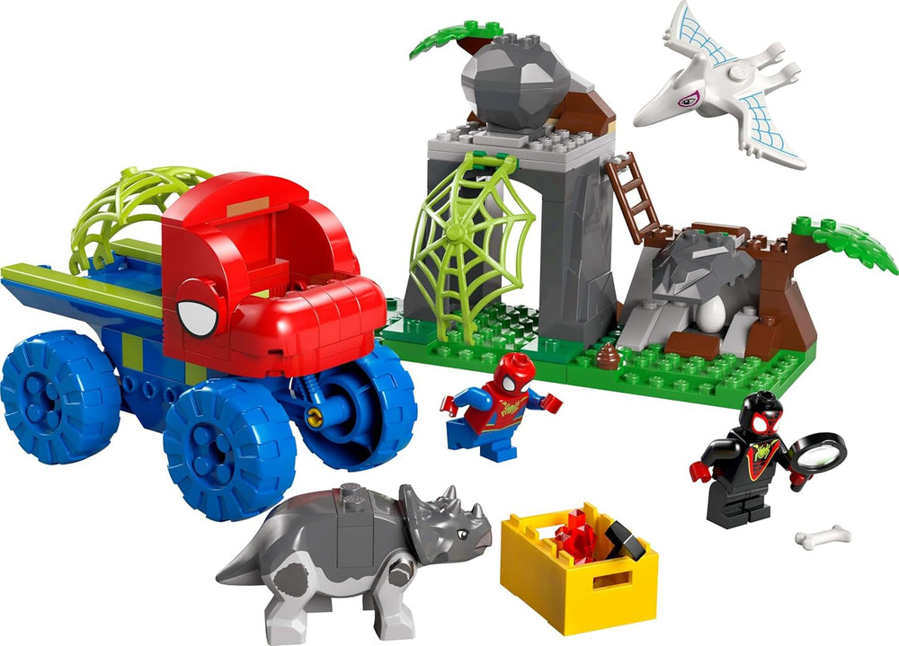 LEGO Marvel L'équipe de Spidey en mission de sauvetage dans le camion Dino Voiture de construction pour super-héros Ensemble d'aventure pour enfants à partir de 4 ans Spidey et ses super amis 11199 Jeux de construction Besuche den LEGO-Store