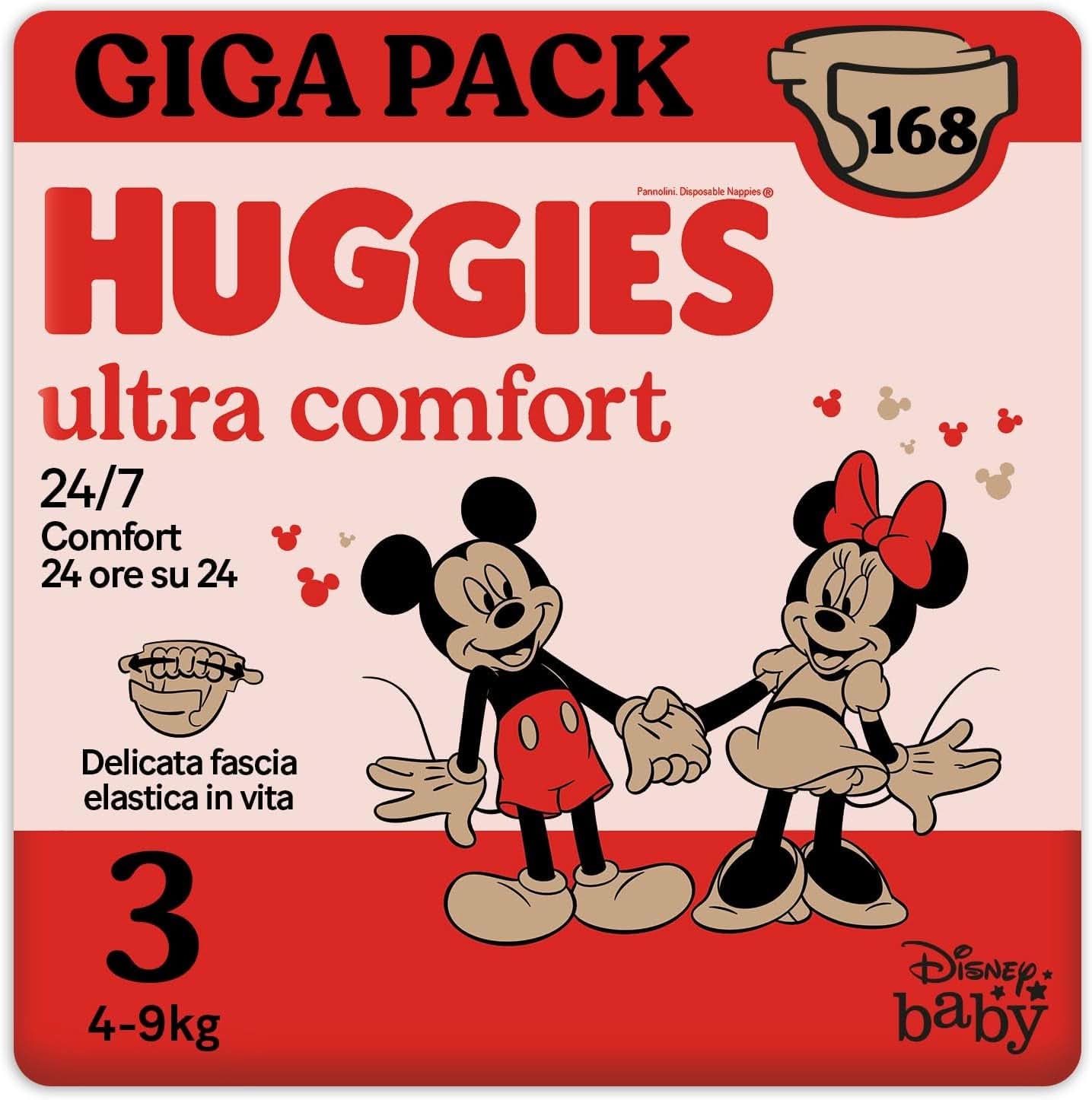 Huggies Ultra Comfort, scutece mărimea 5 (11-25 kg), design Disney, 126 bucăți Mama si Copilul Naty Shop 3 (168 buc)