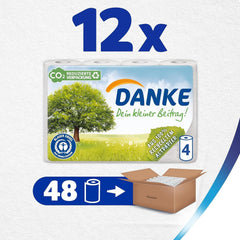 Papier toilette Merci 56 pièces, rouleaux 7X8, 3 couches