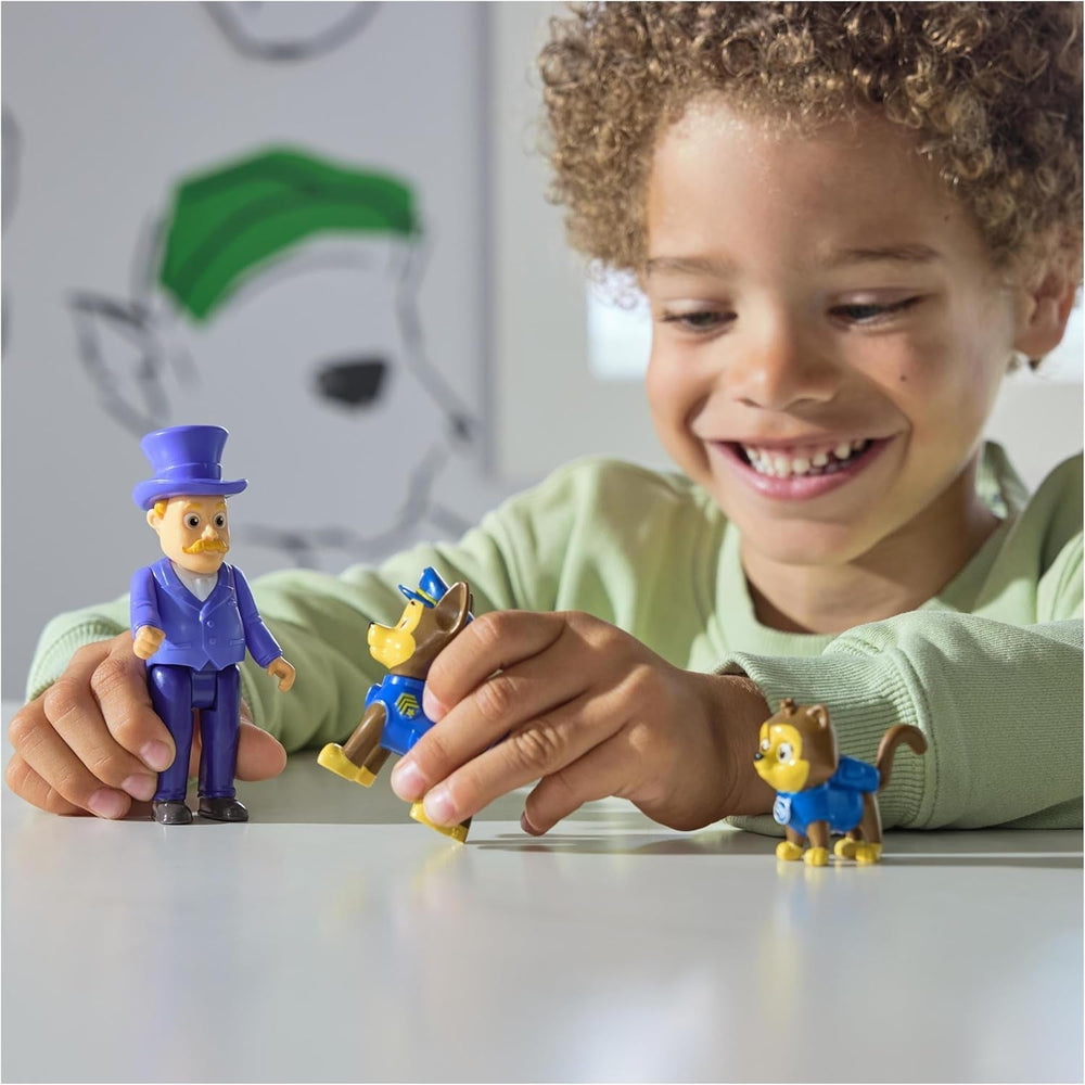 PAW PATROL Hero Pups - Ensemble de figurines d'action avec 1 figurine de chien de chasse, 1 figurine de chat du chaos et 1 figurine de maire je-sais-tout, jouet adapté aux figurines d'action de 3 ans et plus Naty Shop