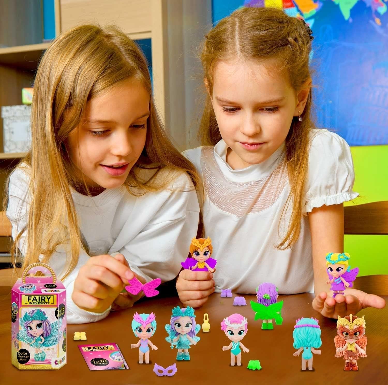 CRAZE Fée dans ma poche | Poupée féerique avec ailes, jouet féerique à collectionner avec effets spéciaux tels que paillettes, lueur dans le noir et changement de couleur Dolls Naty Shop