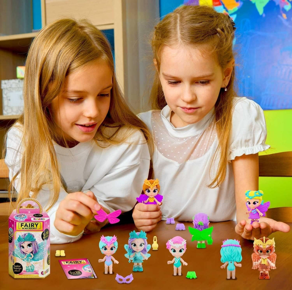 CRAZE Fée dans ma poche | Poupée féerique avec ailes, jouet féerique à collectionner avec effets spéciaux tels que paillettes, lueur dans le noir et changement de couleur Dolls Naty Shop