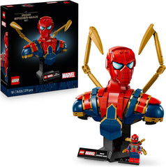 LEGO | Marvel Iron Spider-Man Büste - Modellbau für Erwachsene - inkl. 2 beweglichen Armen, drehbarem Kopf & Superhelden Minifigur - Sammlerstück & Avengers Geschenk für Fans - 76326