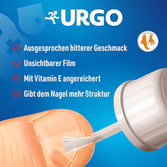 Urgo - Stop Roscatul Unghiilor - ojă transparentă și cu gust amar - pentru unghii roase și deteriorate și pentru suptul degetului mare - de la 3 ani - 9 ml - 40 de aplicări