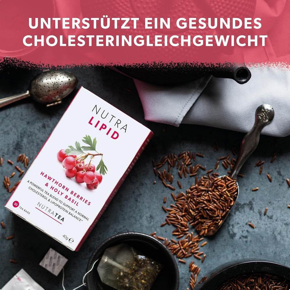 Nutra Tea NUTRALIPID, Thé équilibrant la glycémie Aide à maintenir la glycémie, Thé minceur Améliore le métabolisme et peut supprimer l'appétit, 20 sachets de thé réutilisables