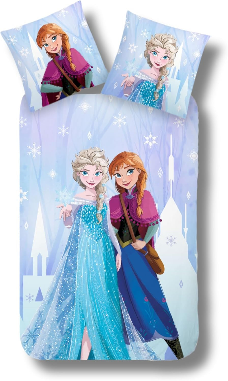 Literie enfant fille et garçon dessin animé 100% coton Literie - enfant Naty Shop Anna Elsa