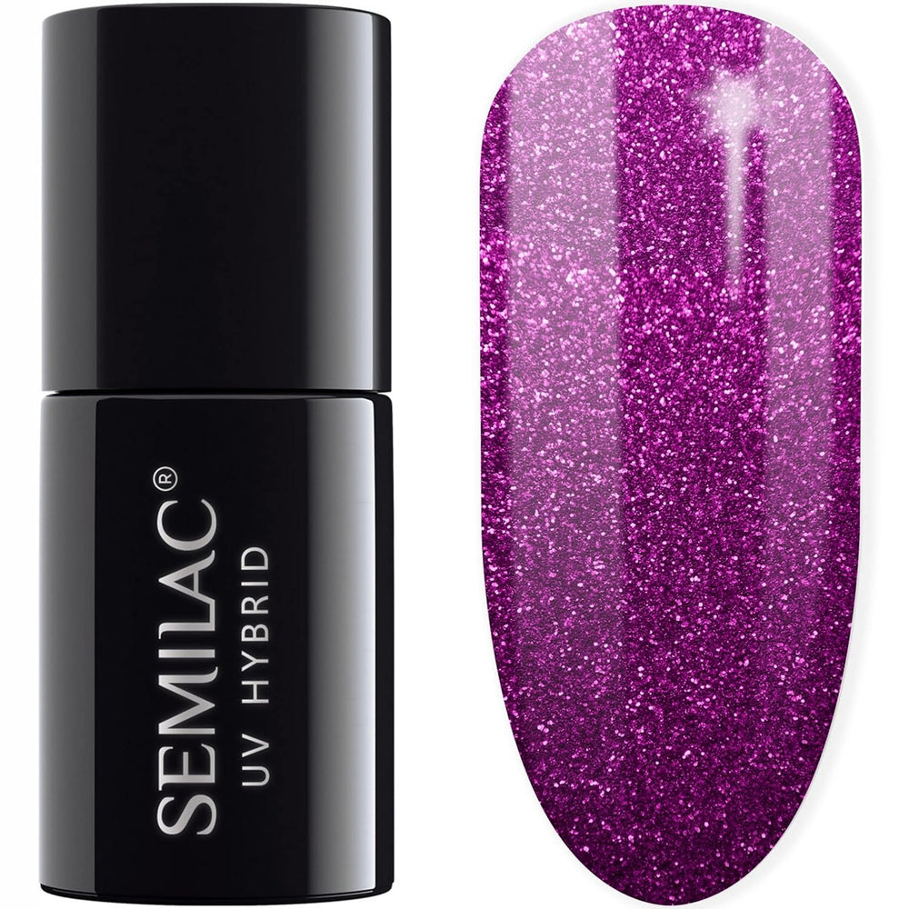 Semilac UV Nagellack Hybrid 404 Muffin aux haricots noirs 7 ml Kollektion Tastes of Fall