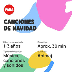 Personaj sonor - Colinde de Crăciun - cântece - jucărie, conținut educațional, în spaniolă, pentru fete și băieți de la 0 ani, multicolor, FFL30004 Jucarii Bebe Naty Shop