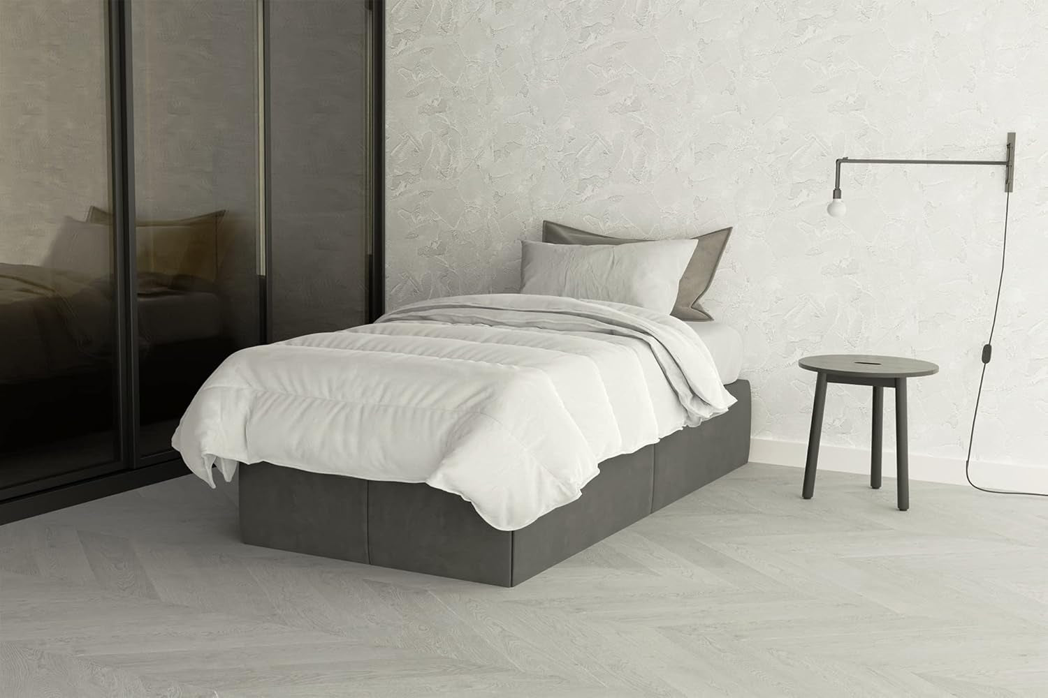 Couette Prestige 4 Stagioni 4 saisons blanche, 100% microfibre, 150X200Cm Couettes et couettes Naty Shop