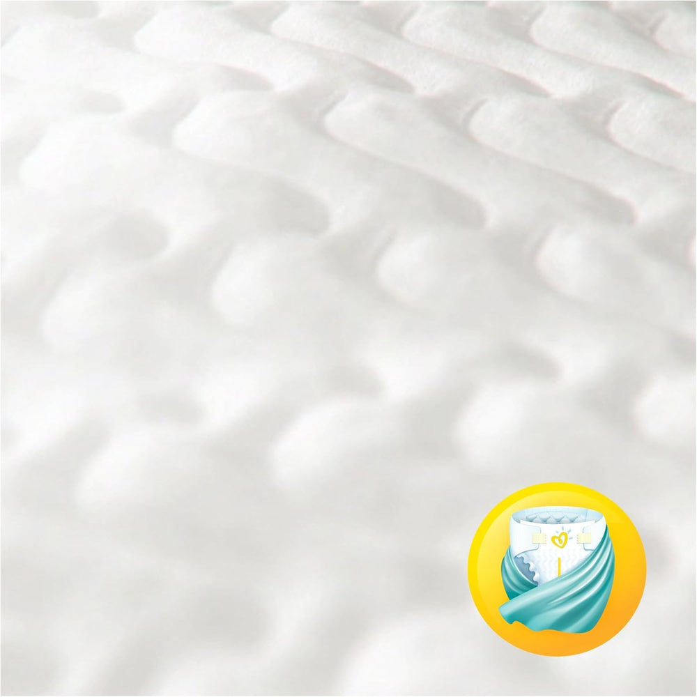 Couches Pampers Premium Protection pour nouveaux bébés, pack Jumbo, taille 1, 72 pièces