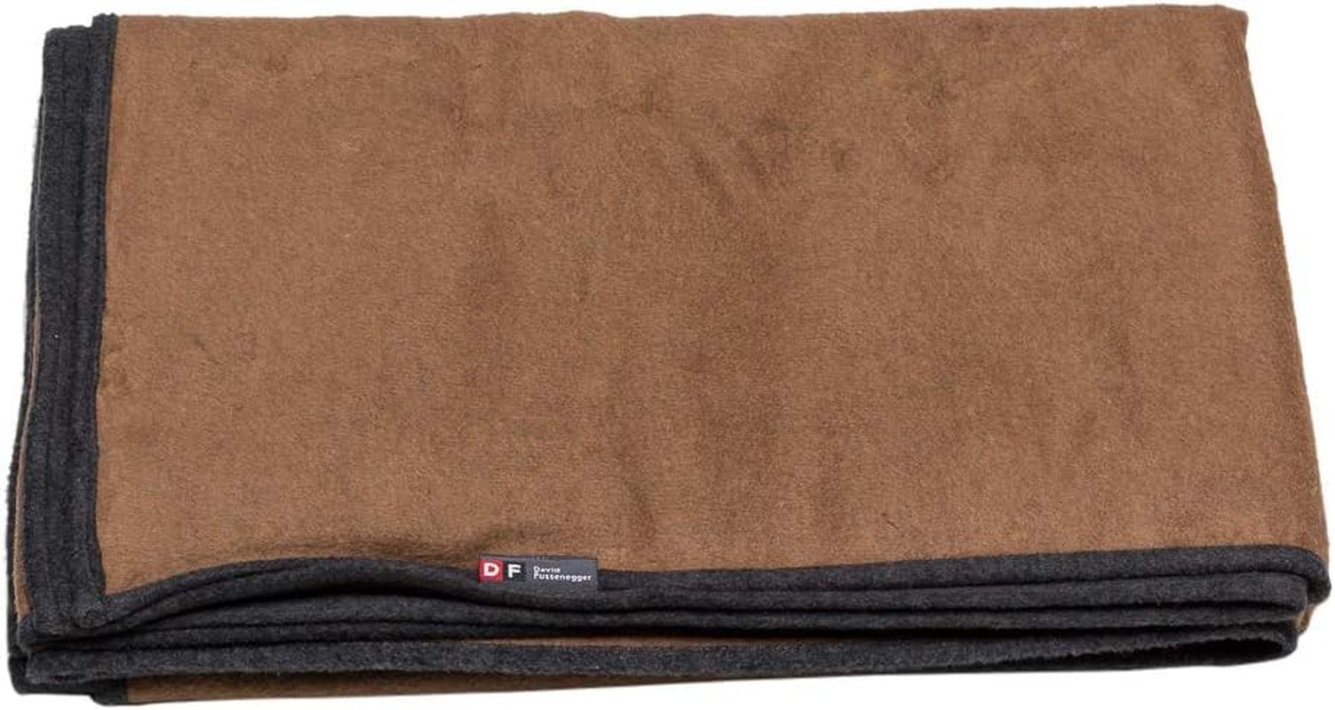 David Fussenegger Couverture en coton 150 x 200 cm avec motif dégradé de couleurs pour lits et couvertures moelleuses David Fussenegger Rouille/Gris foncé 135 x 200 cm