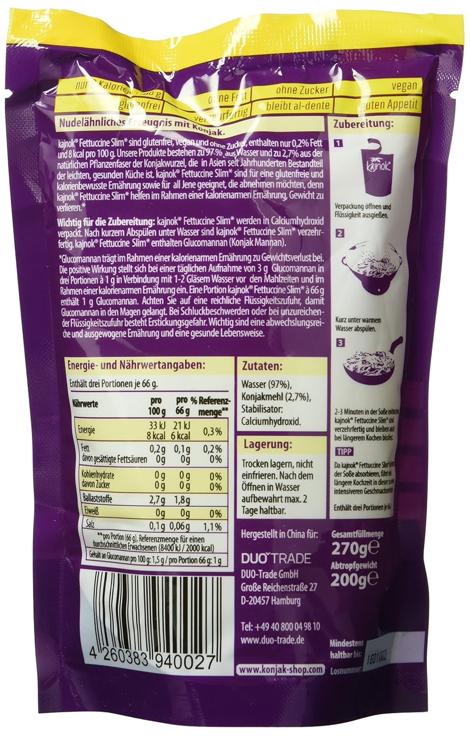 Fettuccine Slim, boîte de 10, 499974