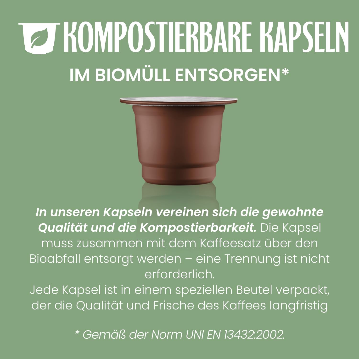 Caffè Vergnano 1882 - Café expresso compostable, compatible avec Nespresso, Cremoso (crémeux) - Packung Enthält 100 Kapseln